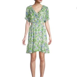 Floral Puff - Sleeve Dress